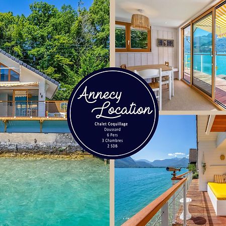 Chalet Coquillage Waterfront Escape On Lake Дуссар Экстерьер фото