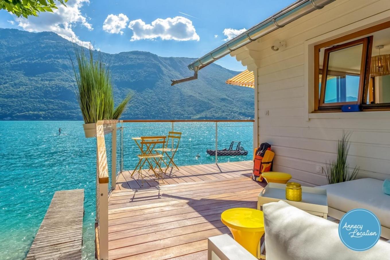 Chalet Coquillage Waterfront Escape On Lake Дуссар Экстерьер фото