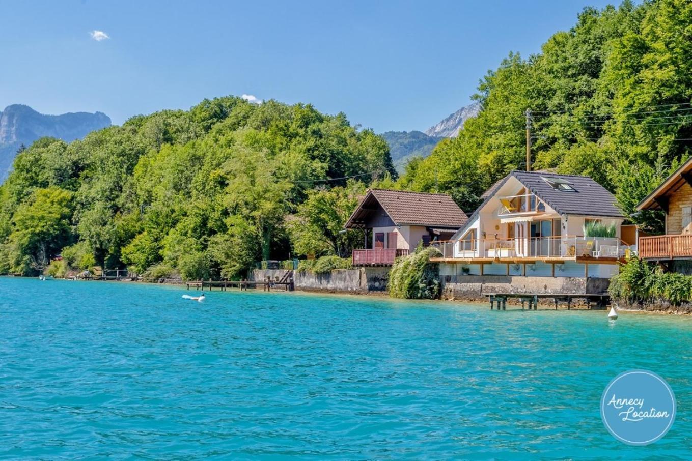Chalet Coquillage Waterfront Escape On Lake Дуссар Экстерьер фото