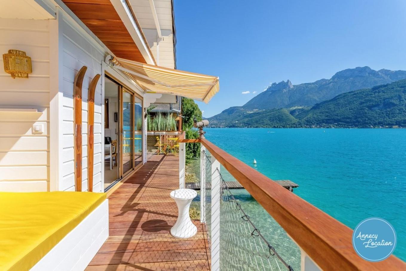 Chalet Coquillage Waterfront Escape On Lake Дуссар Экстерьер фото