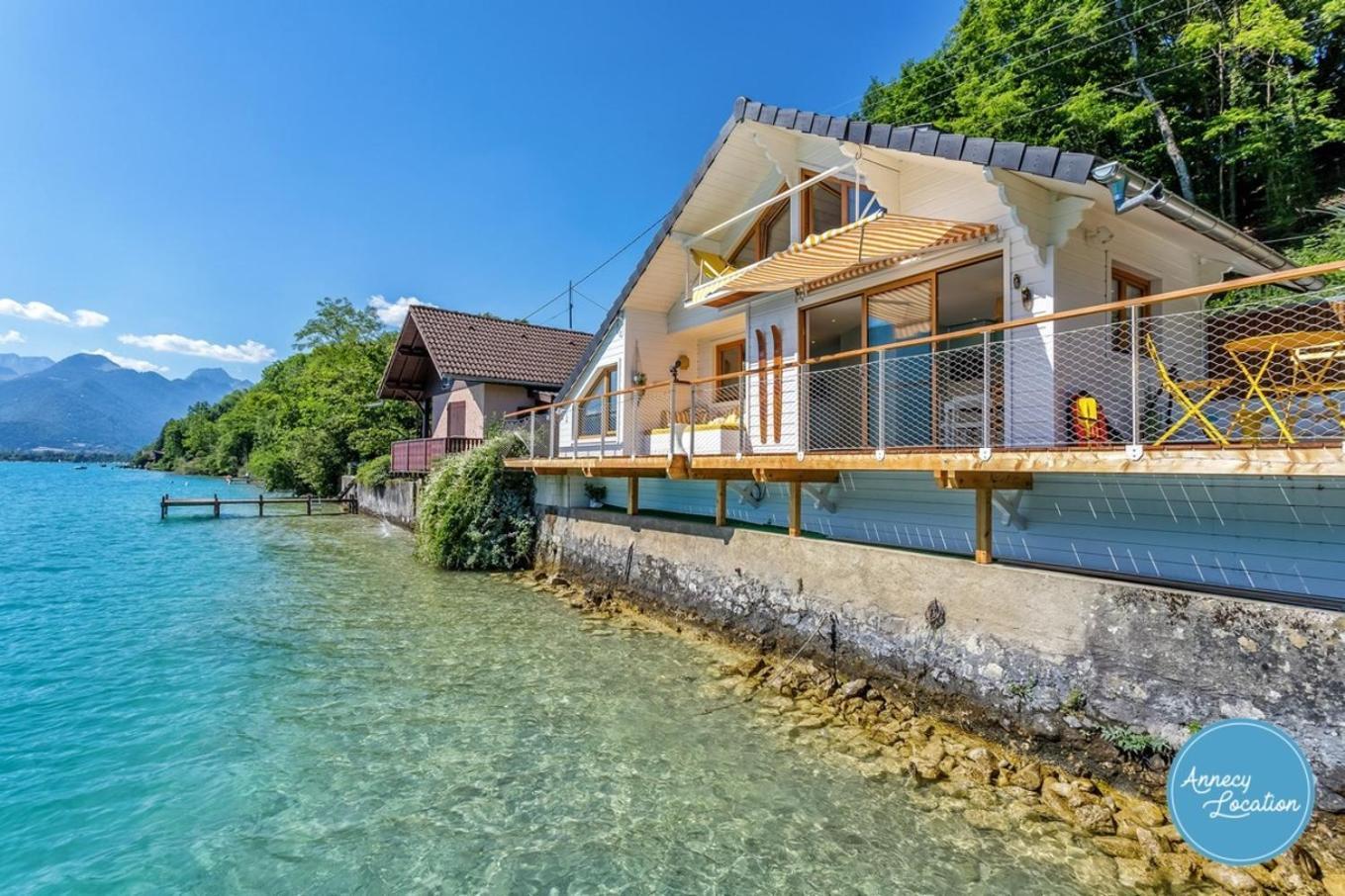Chalet Coquillage Waterfront Escape On Lake Дуссар Экстерьер фото