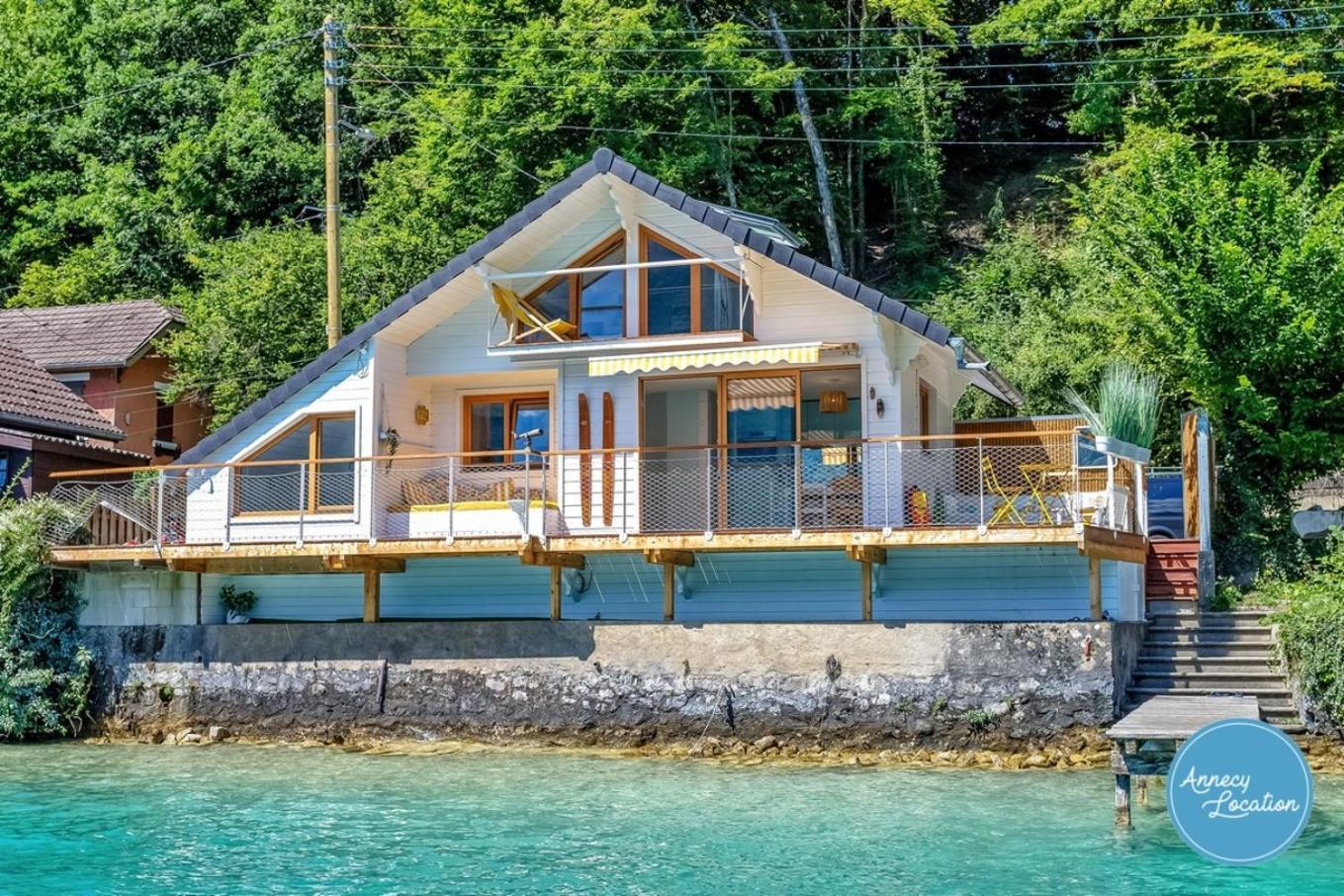 Chalet Coquillage Waterfront Escape On Lake Дуссар Экстерьер фото